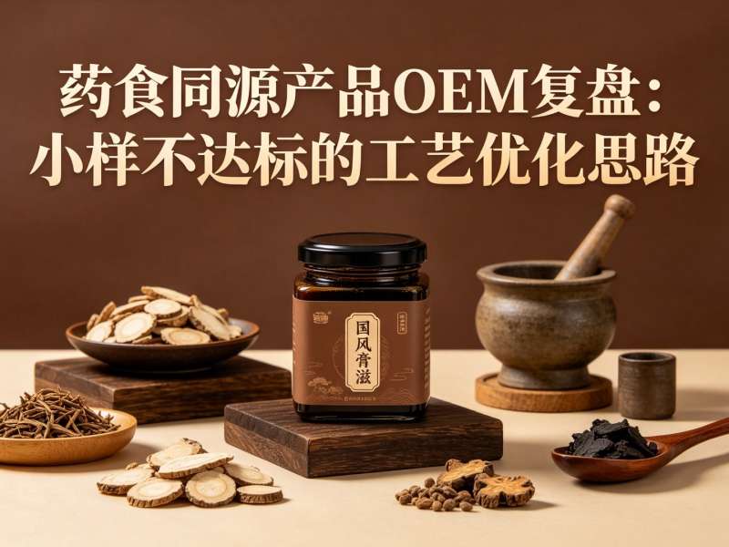 药食同源产品OEM复盘:小样不达标的工艺优化思路(图1)