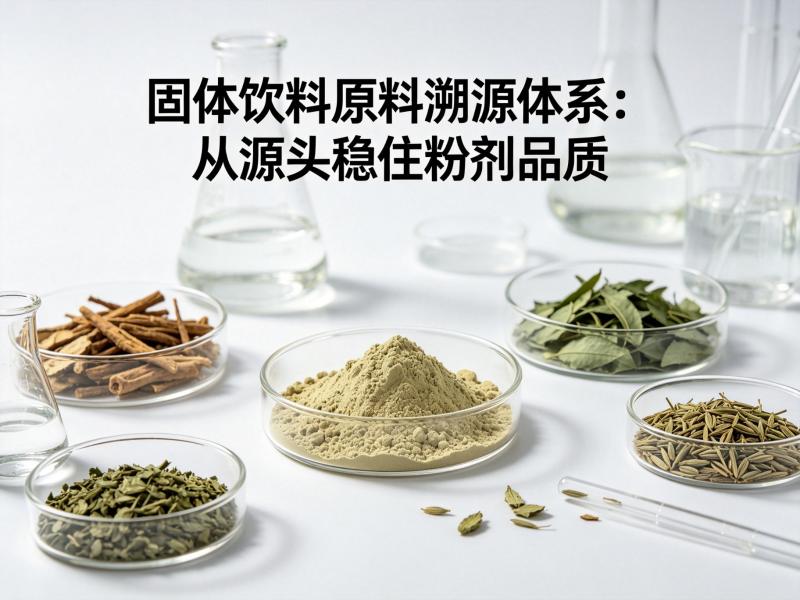 固体饮料原料溯源体系:从源头稳住粉剂品质(图1)